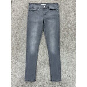 Banana Republic Premium Denim Jeans‎ Womens 26 Gray Fog Perfect Mid Rise Skinny